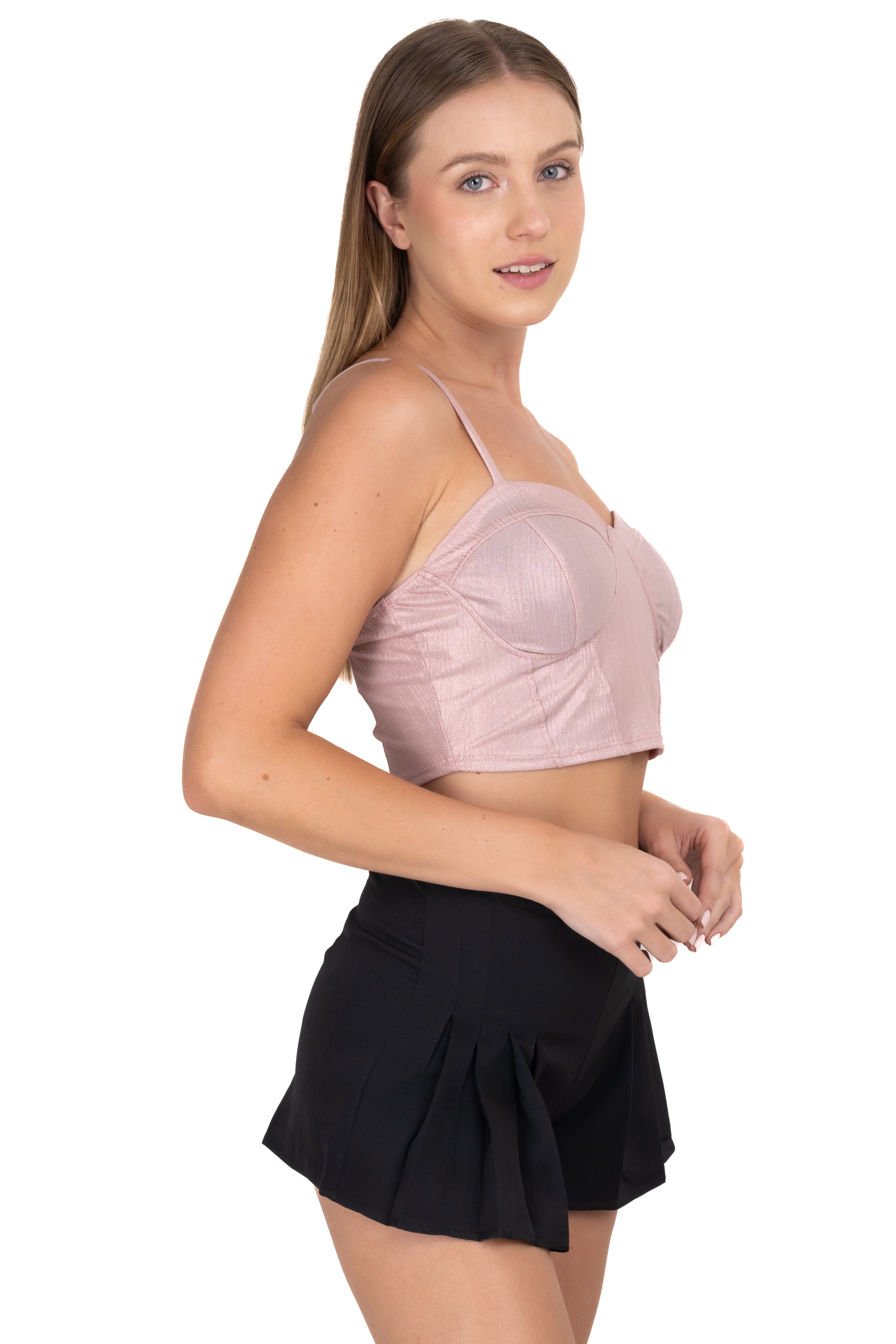 Top crop copas efecto metálico sold by Shasa product image thumbnail 3