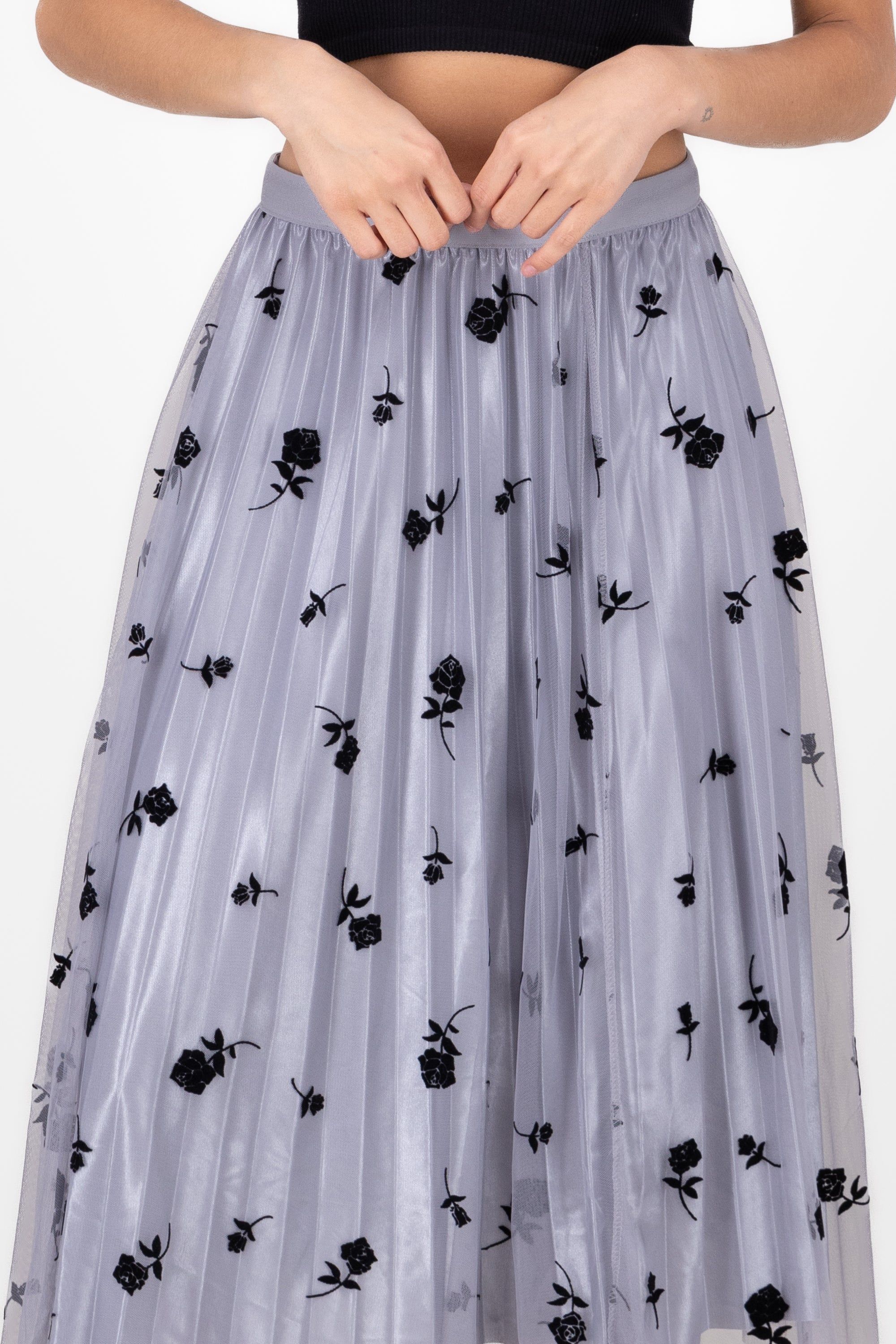 Falda Tulle Con Estampado De Rosas sold by Shasa product image thumbnail 5