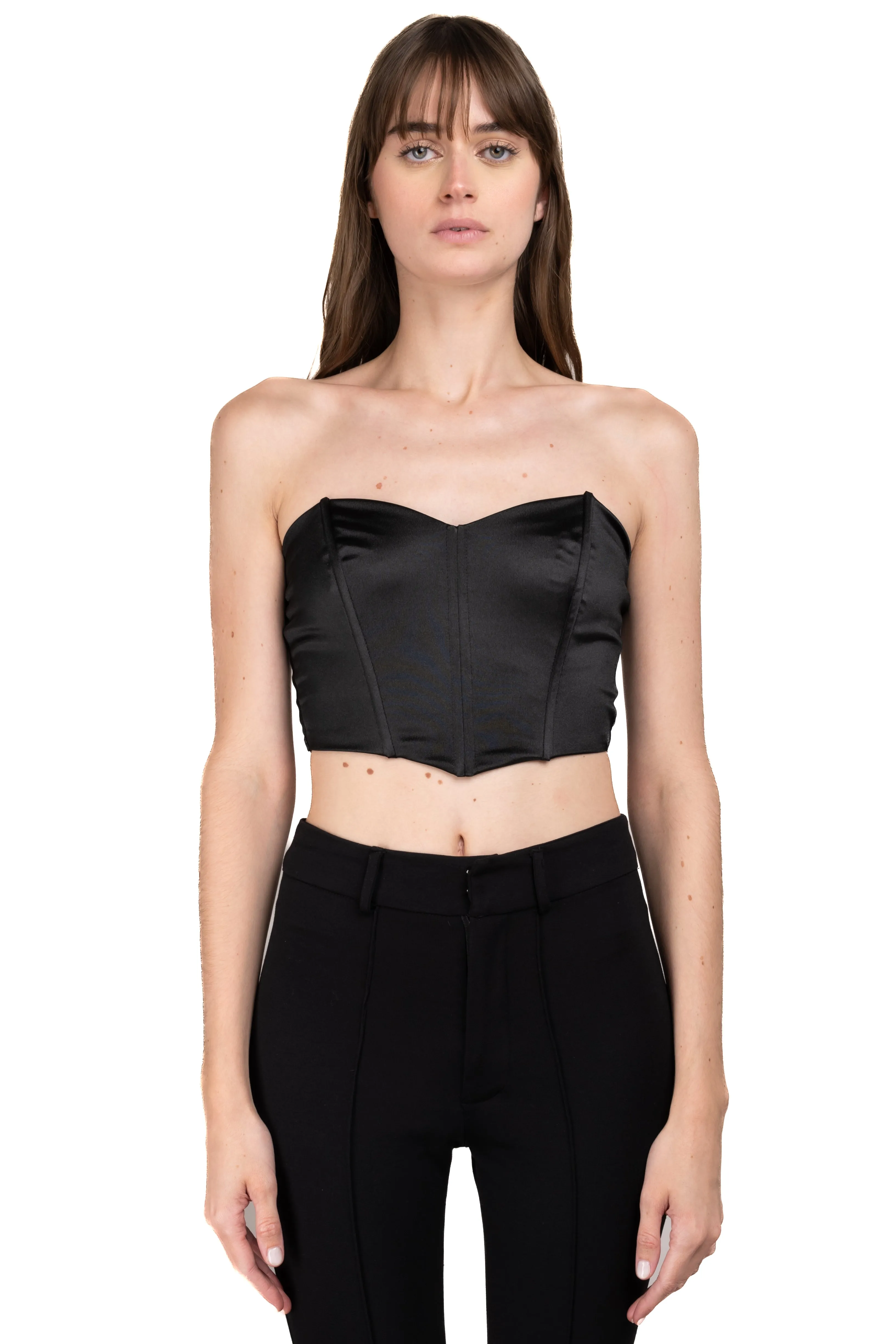 Top strapless corset satín sold by Shasa product image thumbnail 2