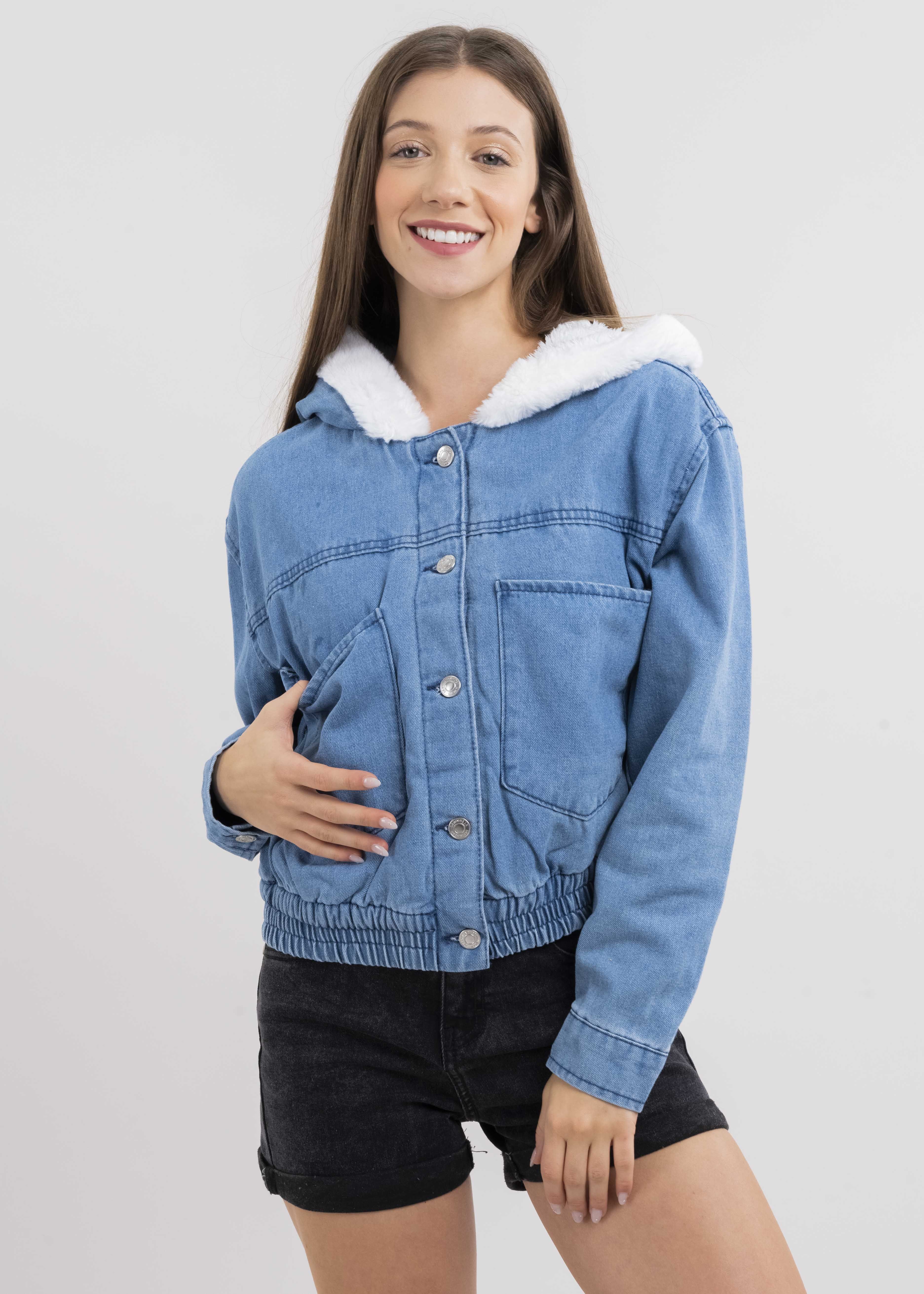 Bomber denim forro sherpa sold by Shasa product image thumbnail 2