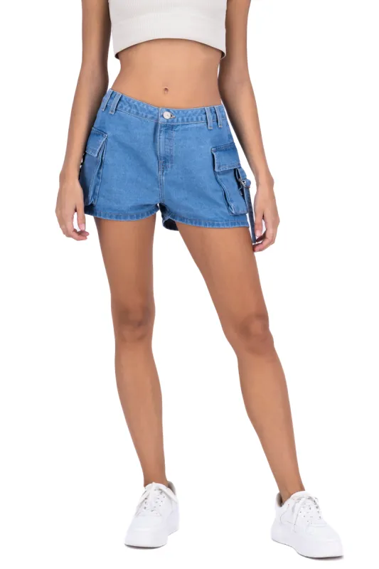 Short denim bolsillos cargo sold by Shasa