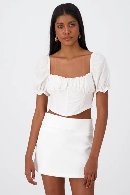 Top corset flores bordadas sold by Shasa