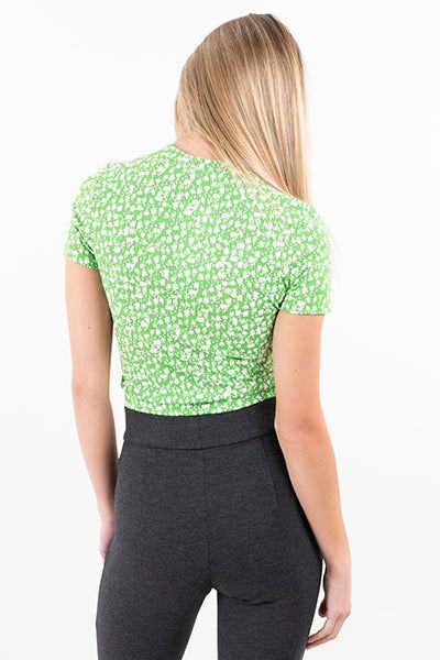 Top rib cuello redondo flores sold by Shasa product image thumbnail 4