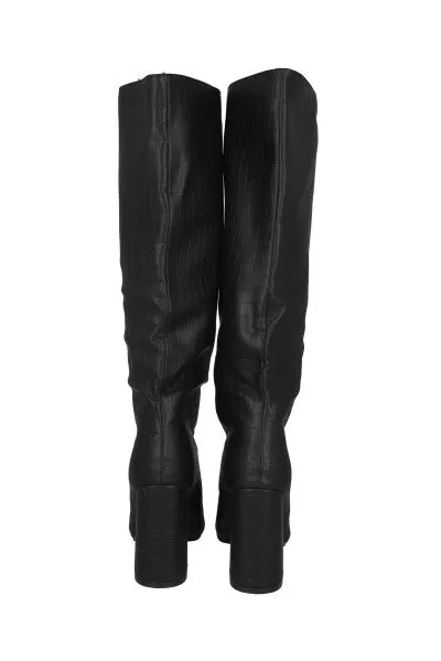 Bota larga tacón corte croco sold by Shasa product image thumbnail 4