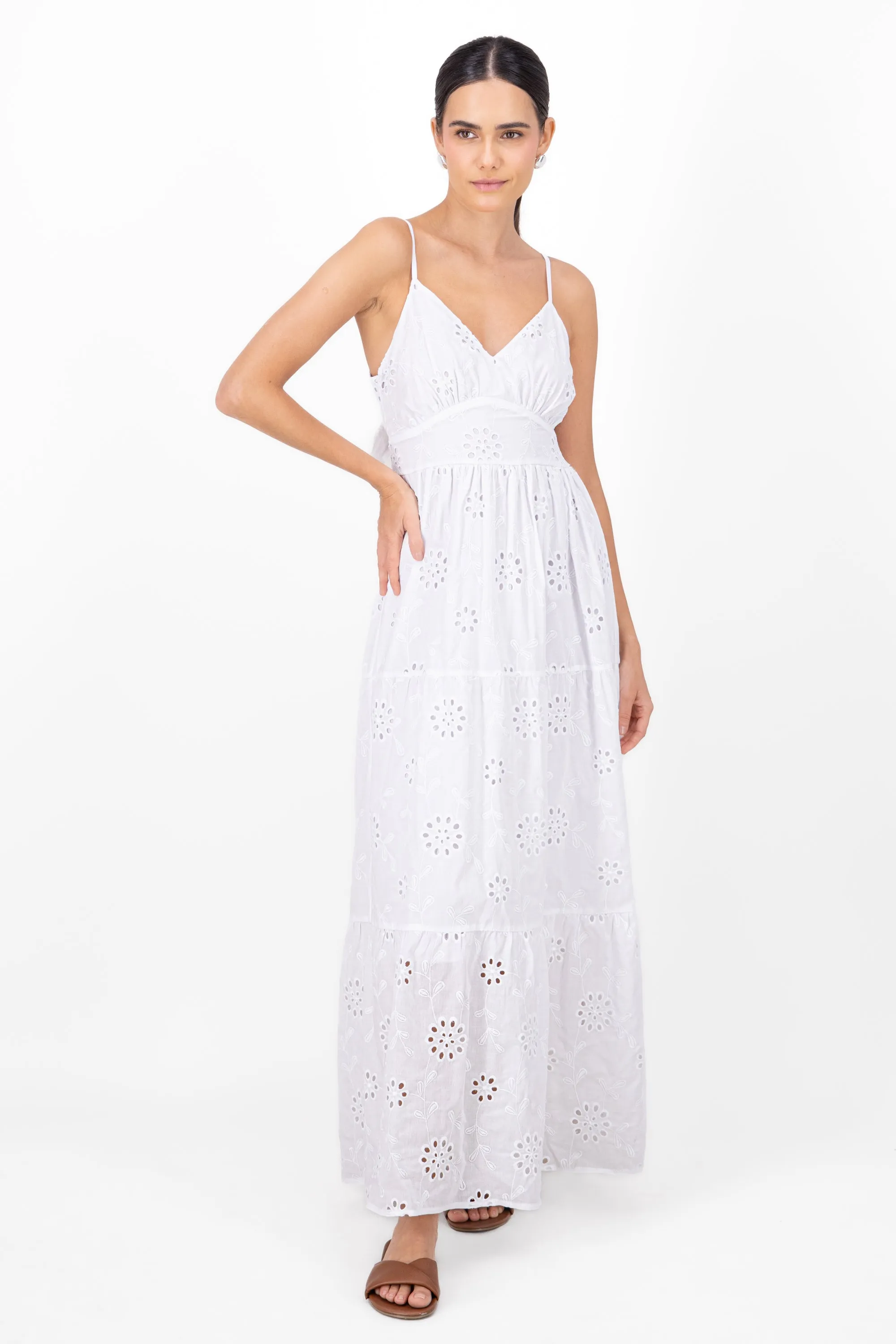 Vestido maxi eyelet sold by Shasa product image thumbnail 2