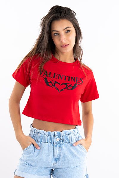 Playera crop Valentines sold by Shasa product image thumbnail 2