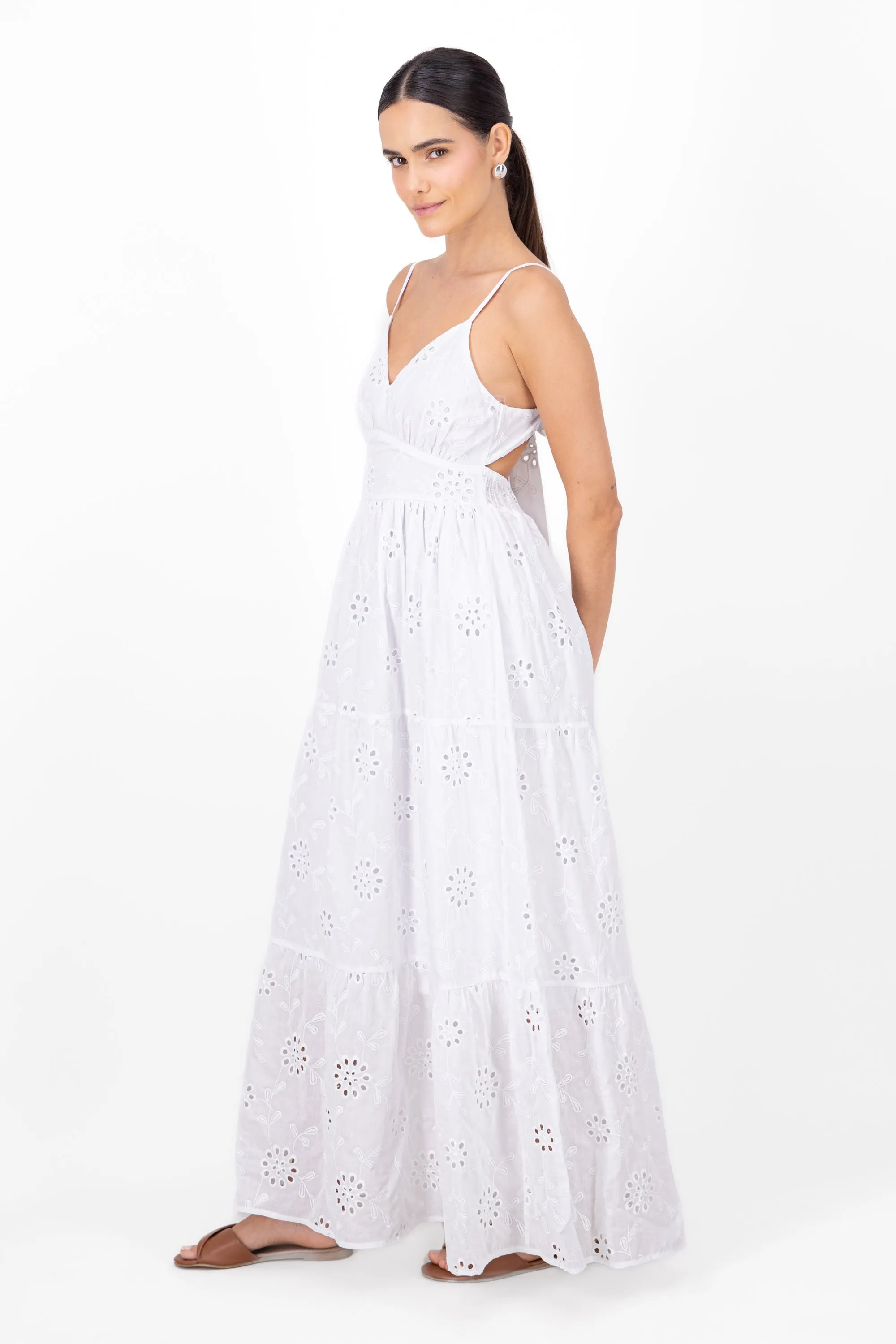 Vestido maxi eyelet sold by Shasa product image thumbnail 3