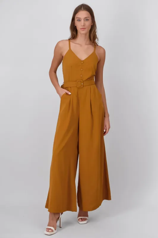 Jumpsuit Pantalon Wide Leg Con Cinturon Hypsters sold by Shasa