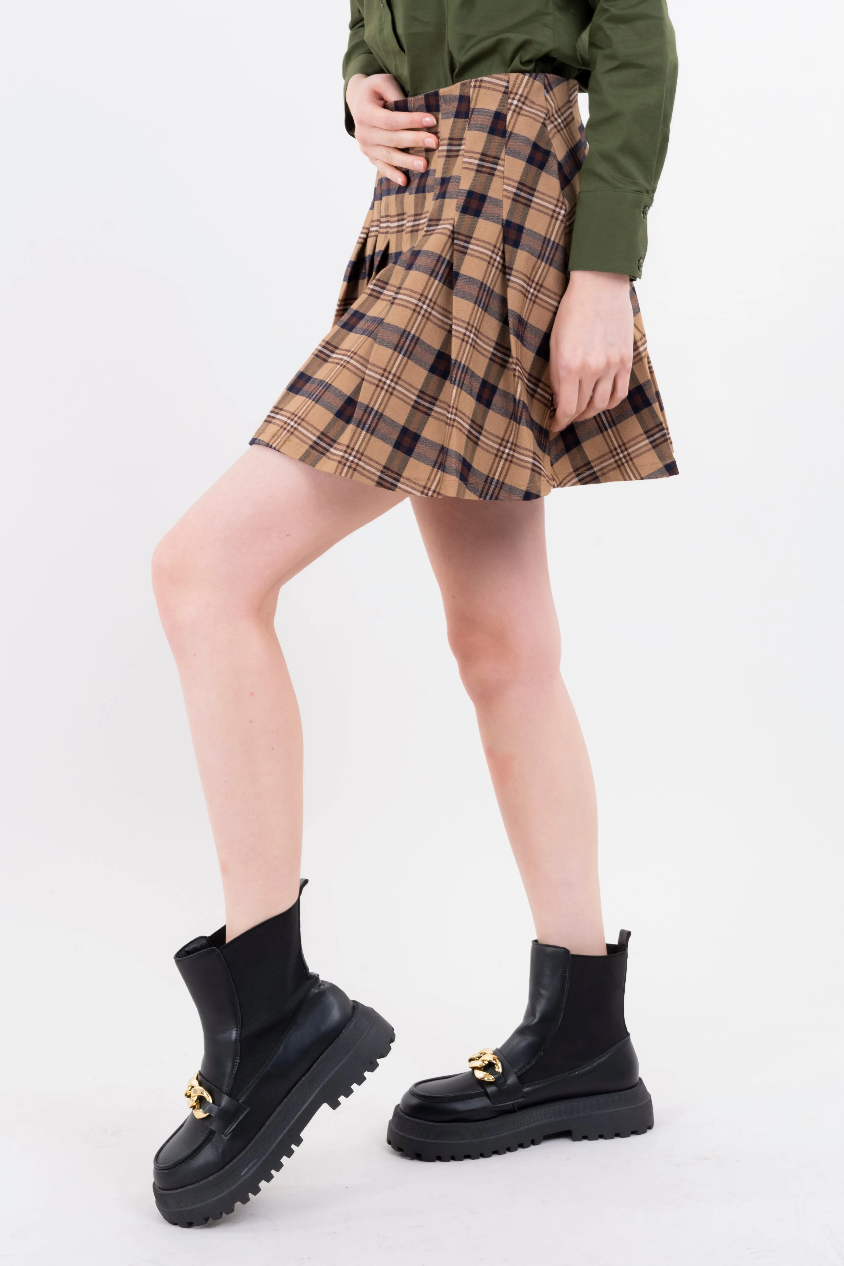 Falda mini plisada cuadros sold by Shasa product image thumbnail 3