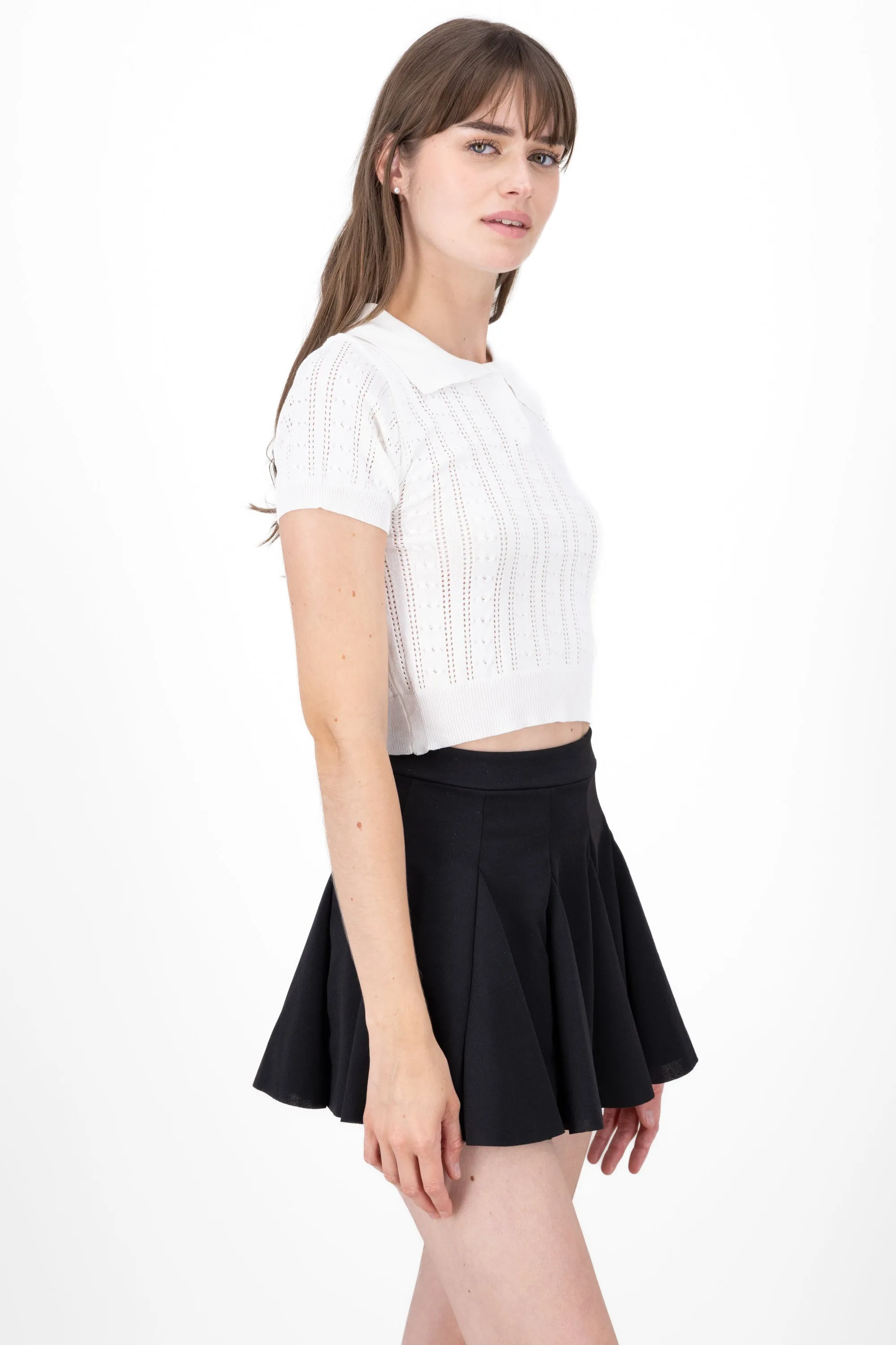 Top tejido cuello polo manga corta sold by Shasa product image thumbnail 3