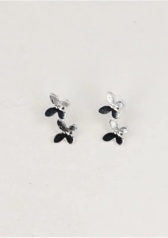 Aretes Doble Mariposita sold by Shasa