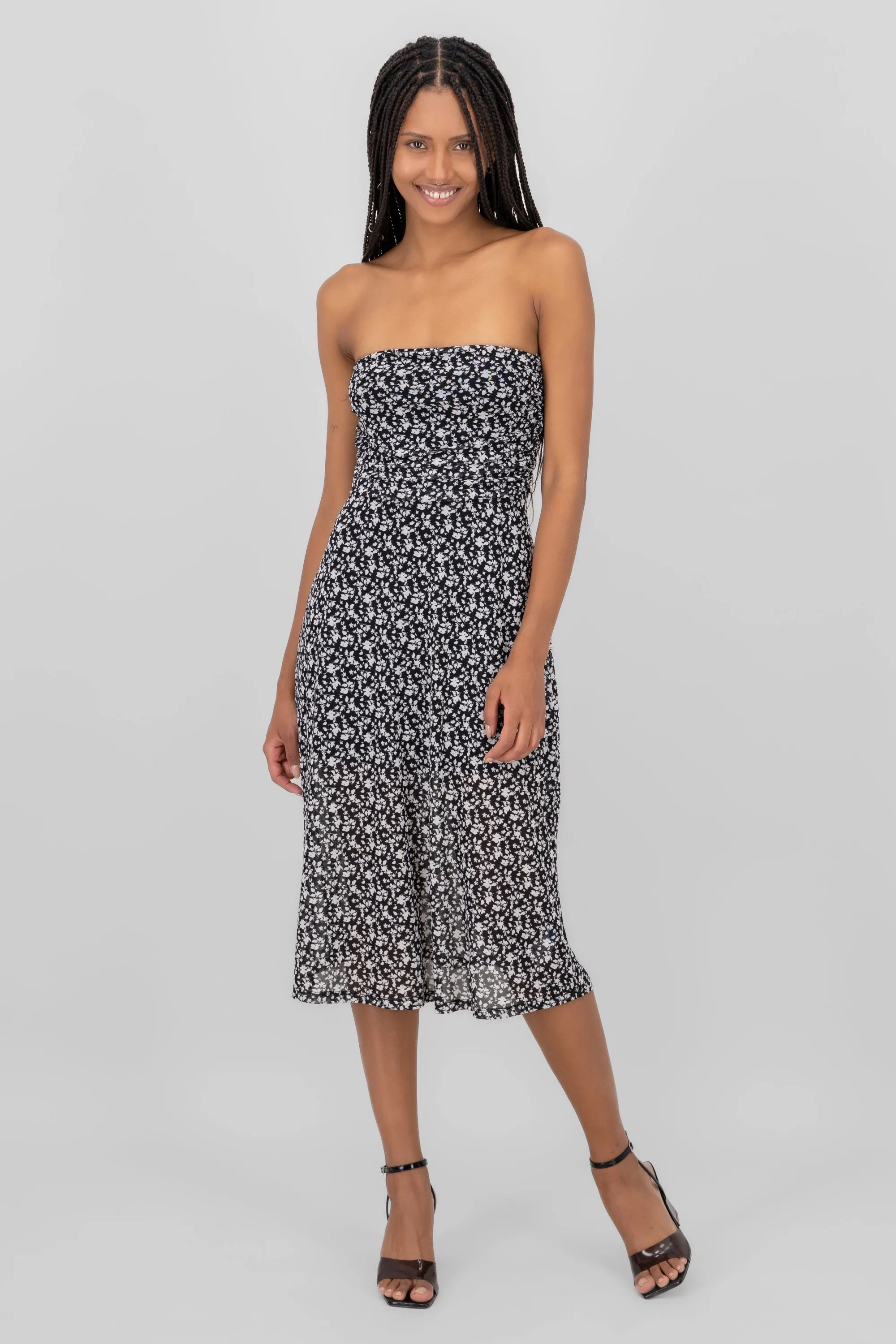 Vestido mesh drapeado sold by Shasa