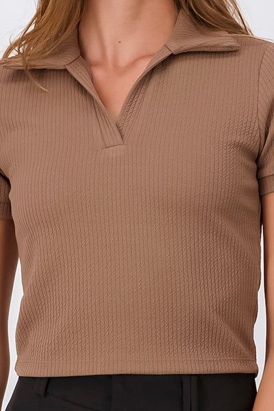 Top Cuello Polo Acanalado Textura sold by Shasa product image thumbnail 5