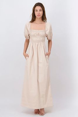 Vestido maxi manga abullonada sold by Shasa
