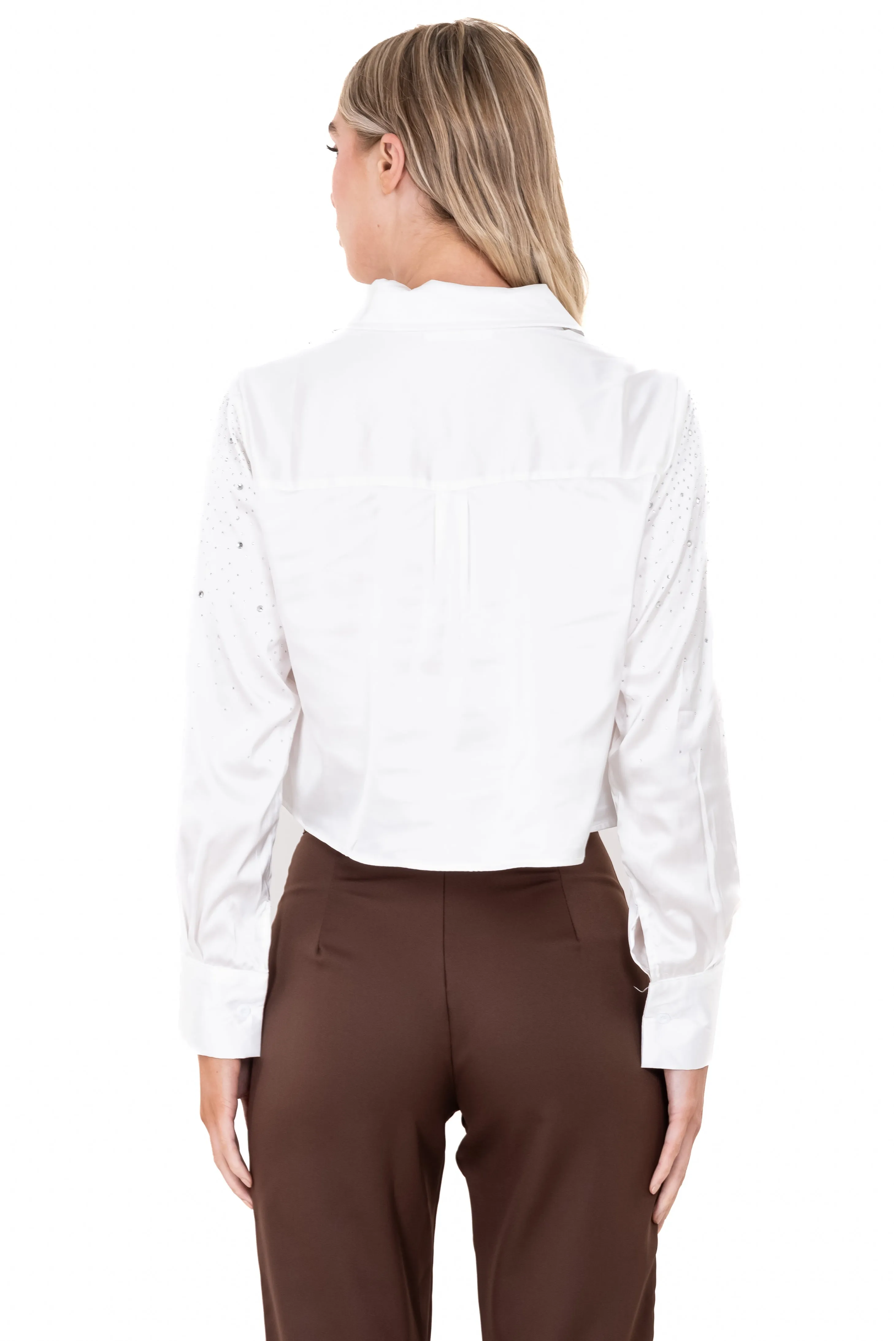 Camisa satinada brillos sold by Shasa product image thumbnail 4