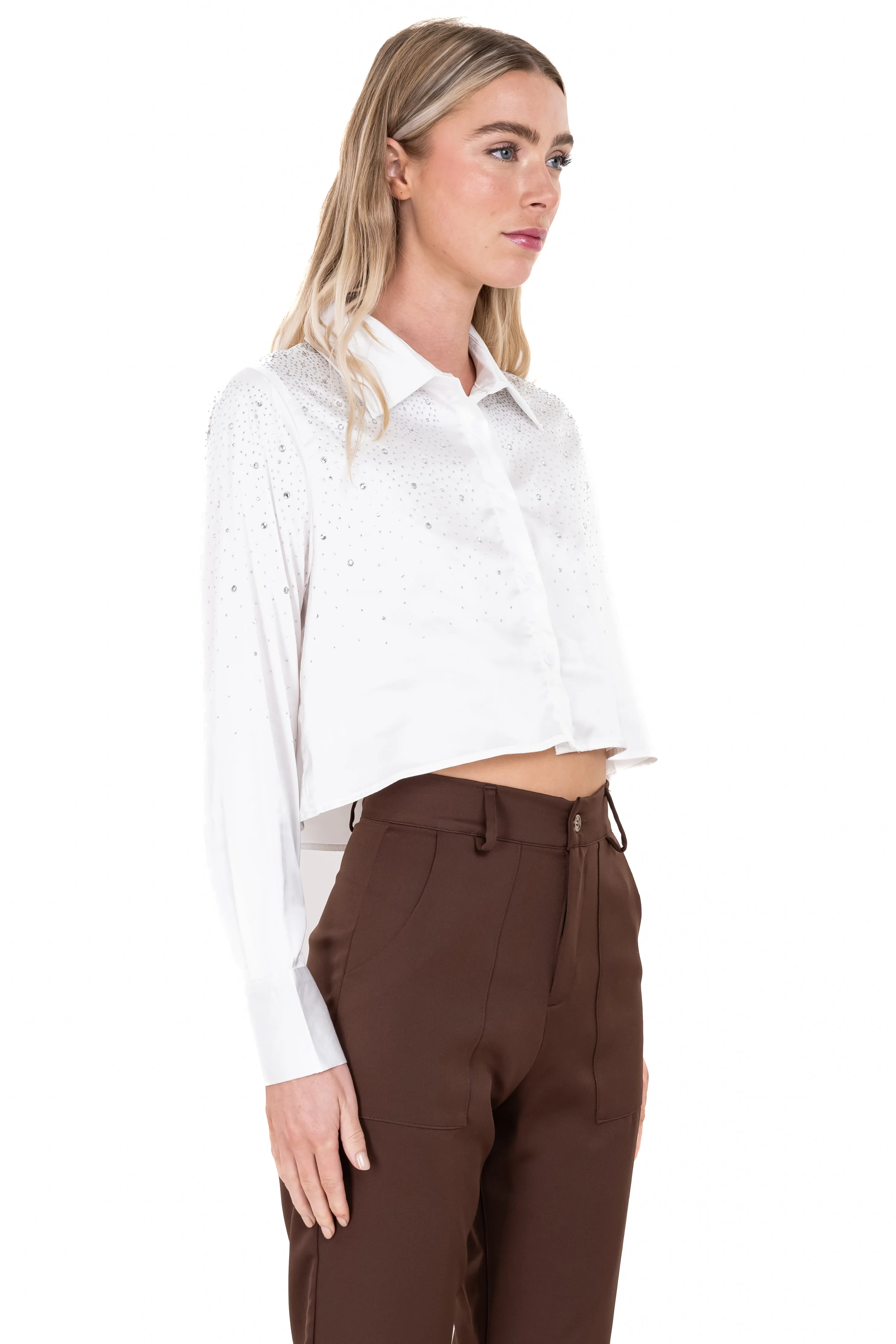 Camisa satinada brillos sold by Shasa product image thumbnail 3
