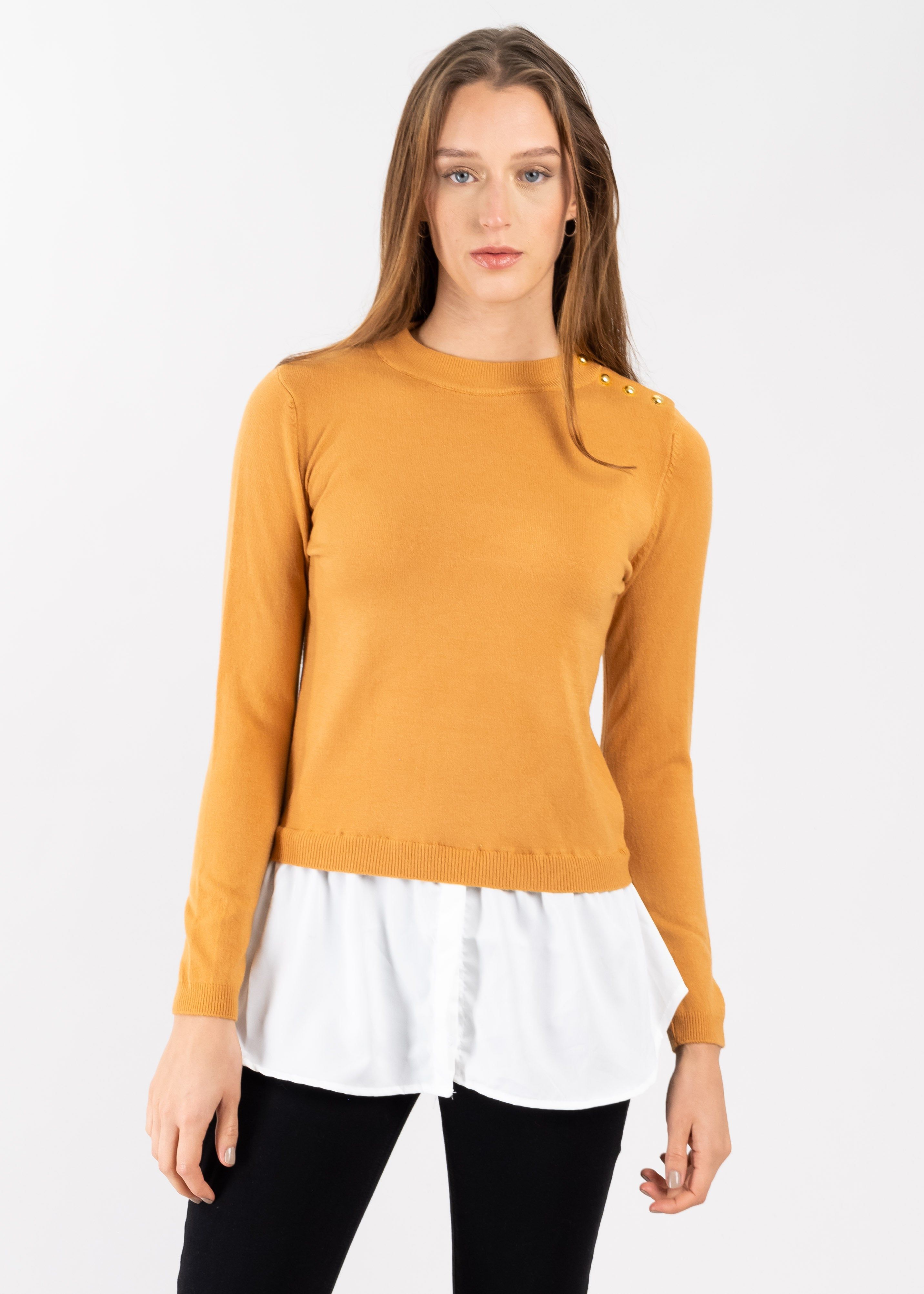 Suéter Cuello Alto Simulación Camisa sold by Shasa product image thumbnail 2