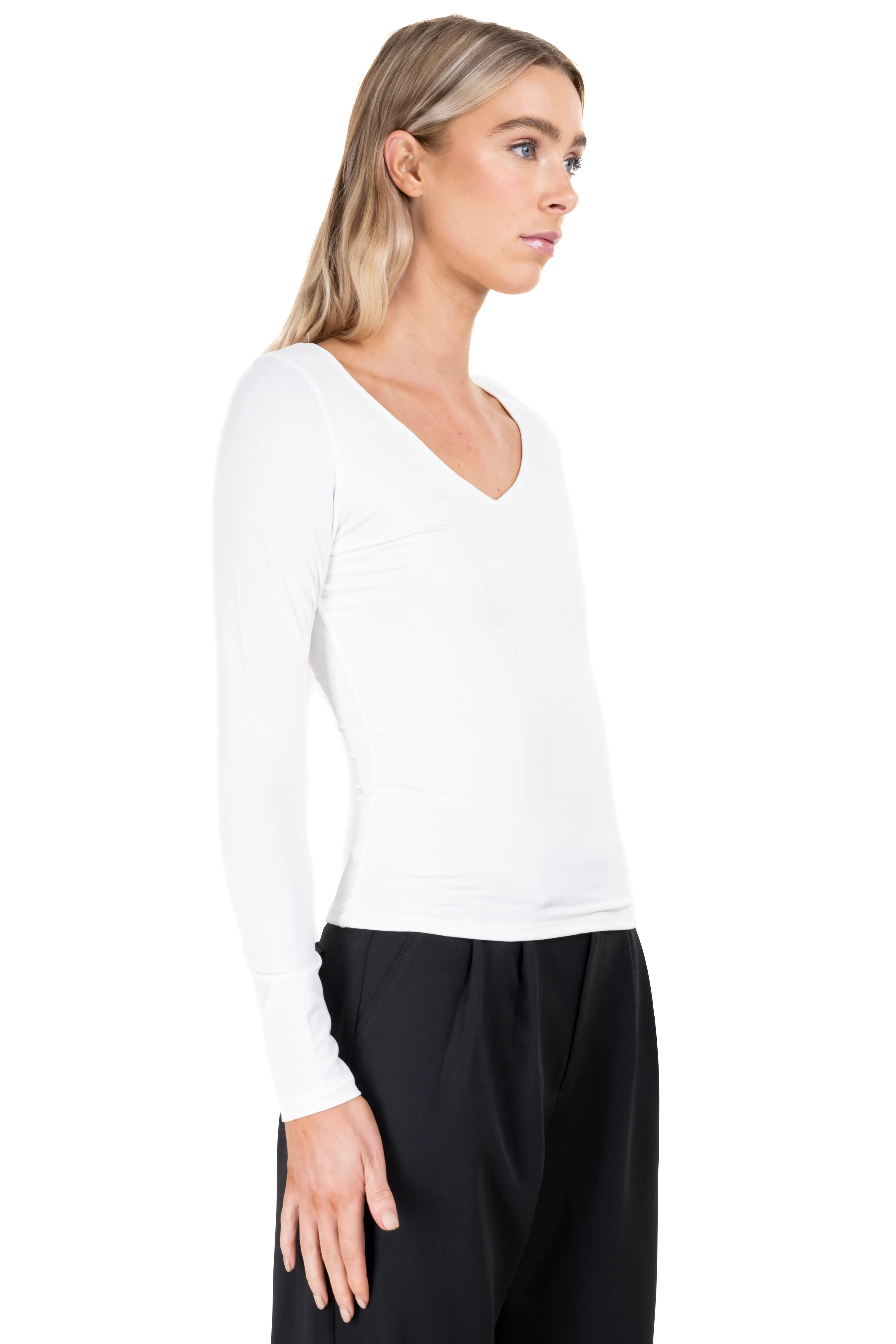 Playera monocolor manga larga sold by Shasa product image thumbnail 3