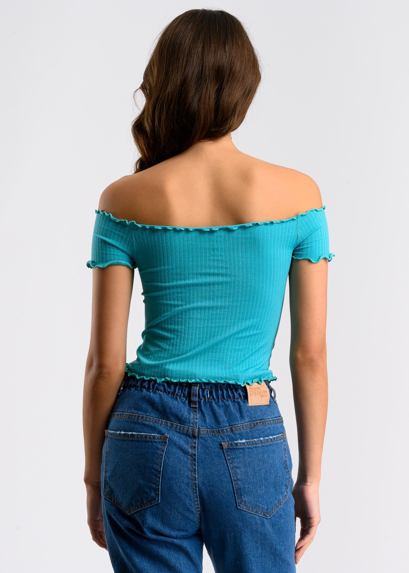 Top acanalado hombros descubiertos sold by Shasa product image thumbnail 4