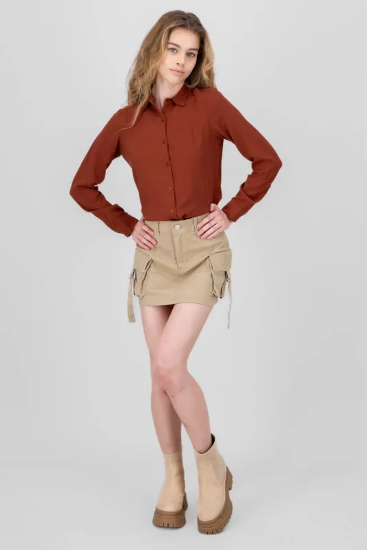 Falda Short Cargo Tiras sold by Shasa