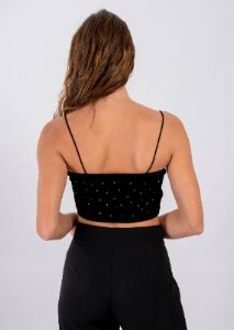 Top terciopelo brillos sold by Shasa