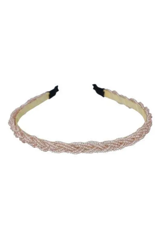 Diadema delgada trenza cuentas sold by Shasa