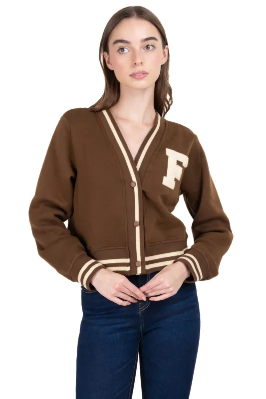 Cárdigan varsity bicolor sold by Shasa