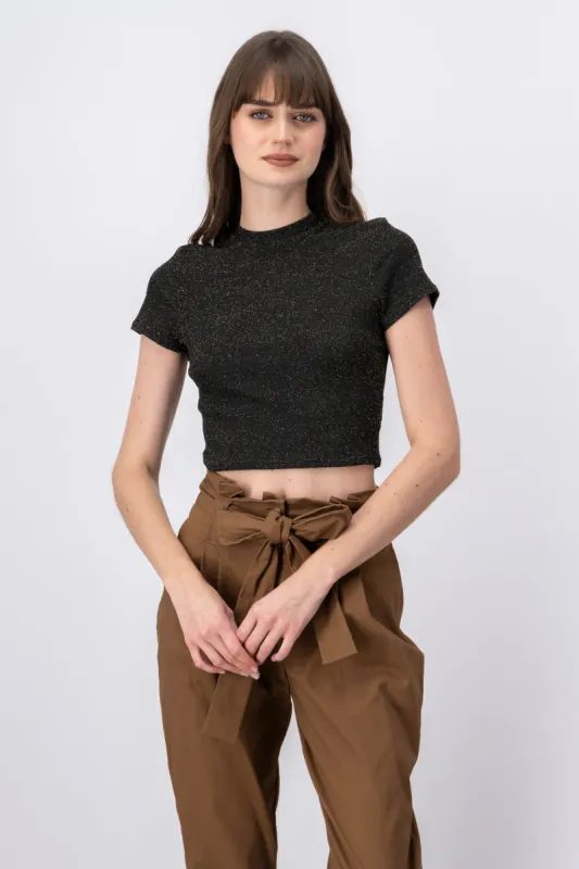 Top crop destellos brillos sold by Shasa