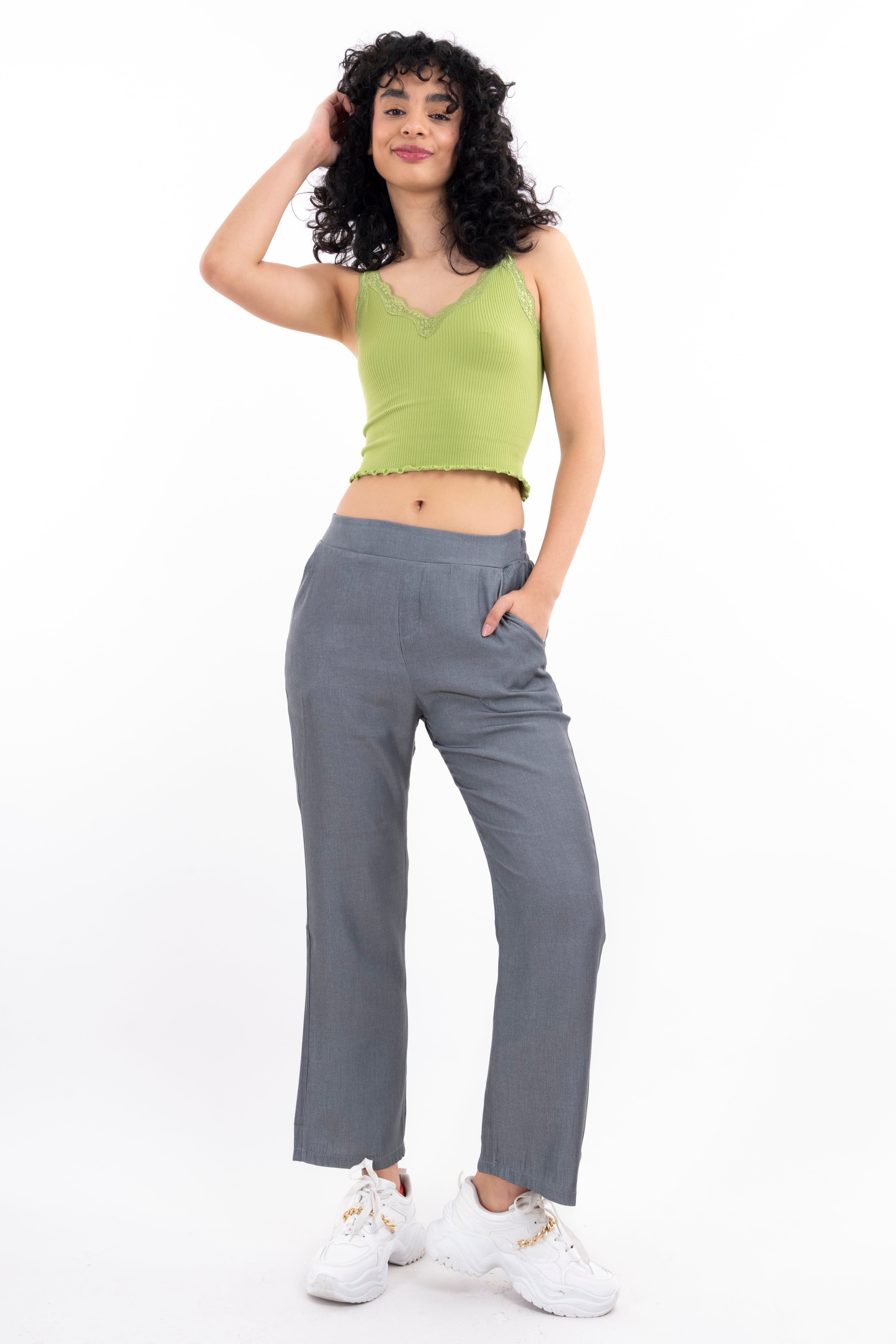 Pantalón recto cintura elástico sold by Shasa product image thumbnail 2