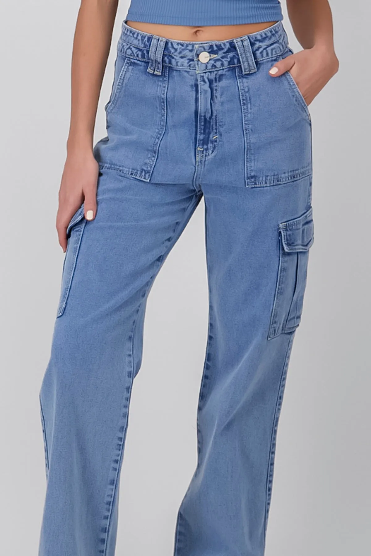 Jeans Cargo Bolsillos Laterales sold by Shasa product image thumbnail 5