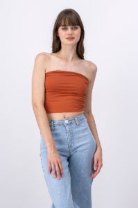 Top strapless liso sold by Shasa