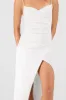 Vestido maxi liso satin sold by Shasa