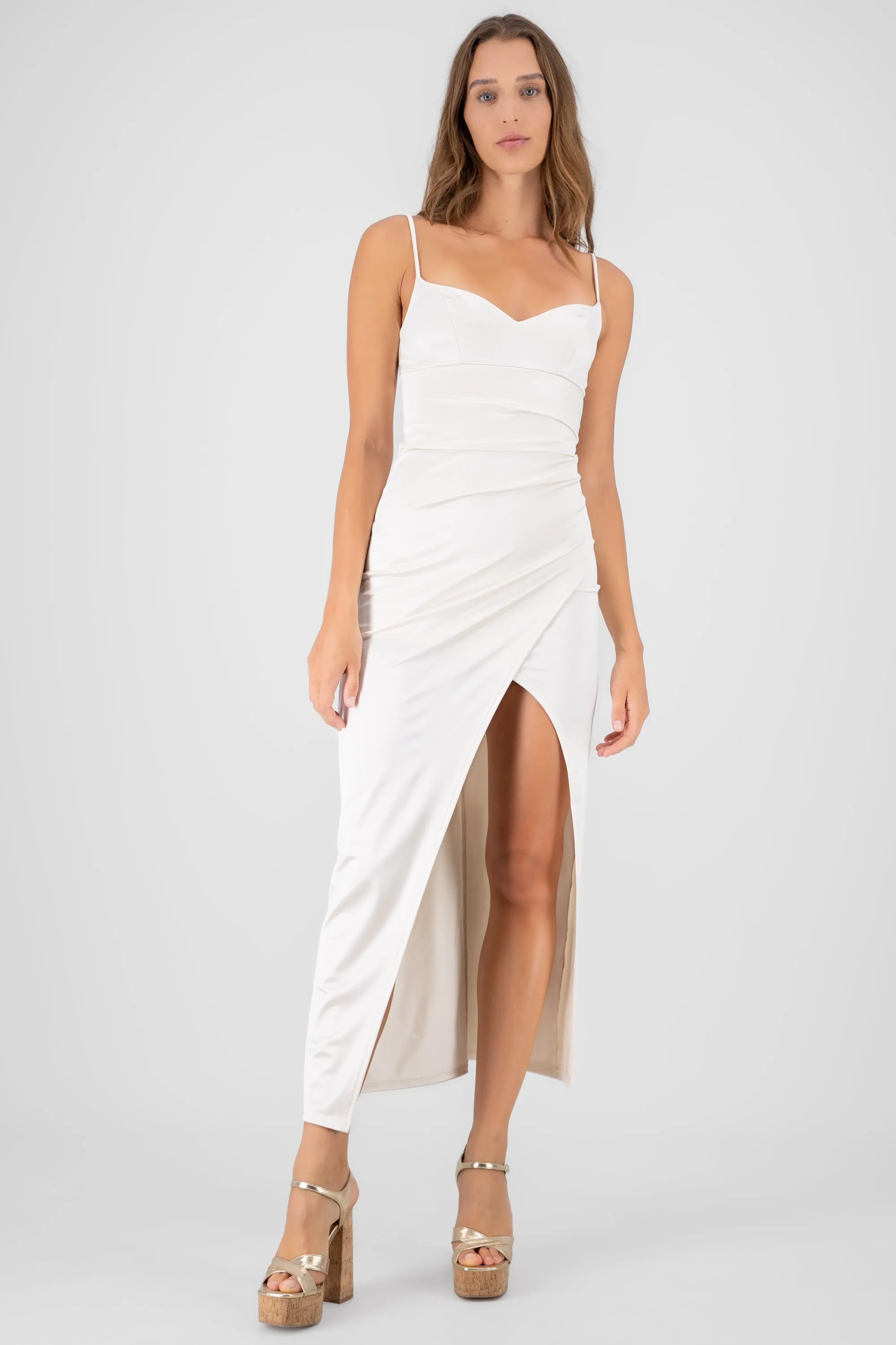 Vestido maxi liso satin sold by Shasa product image thumbnail 2