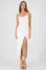 Vestido maxi liso satin sold by Shasa