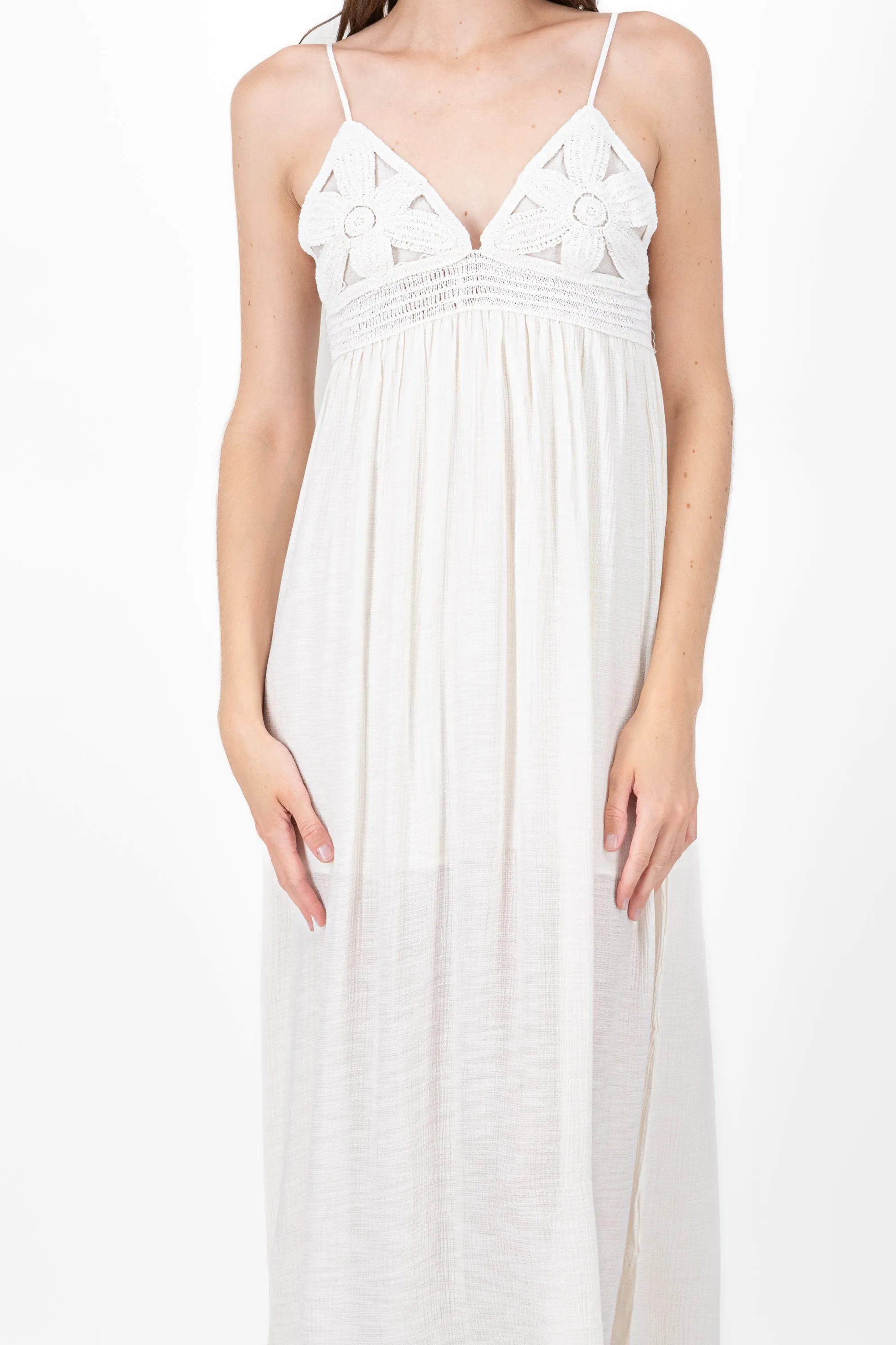 Vestido maxi crochet de flor sold by Shasa product image thumbnail 5