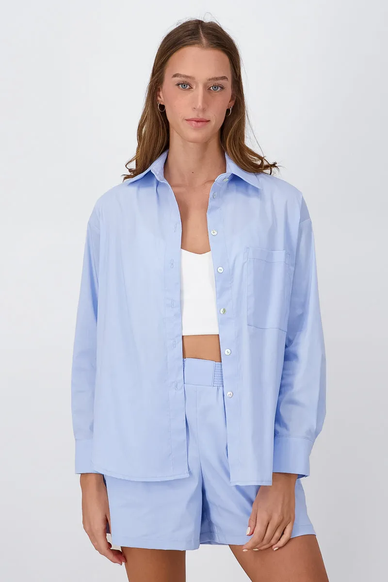 Camisa Manga Largs Oversize Poeplina Hypsters sold by Shasa