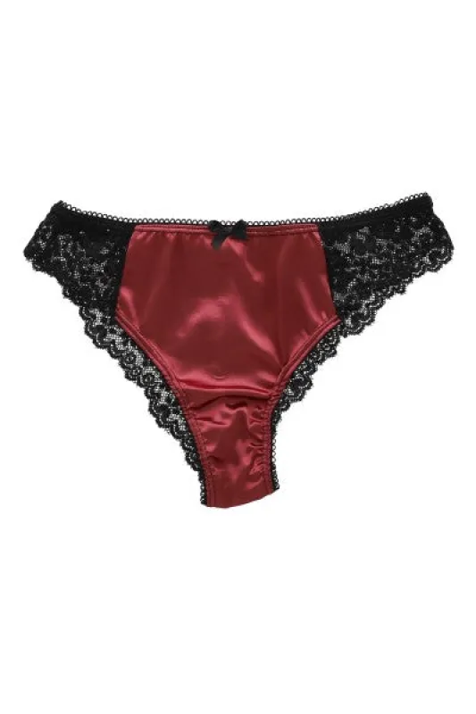 Tanga satin encaje trasero sold by Shasa