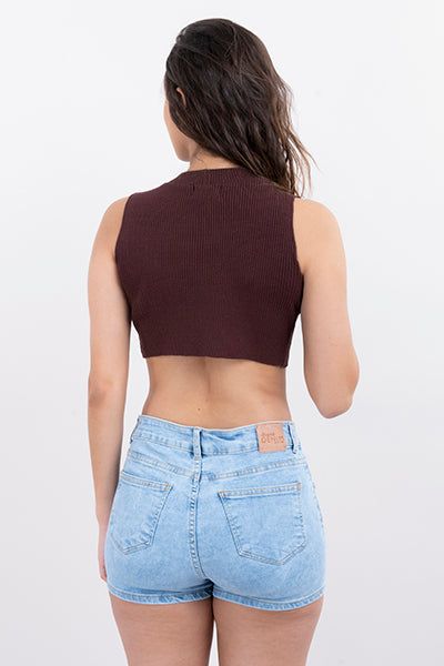 Top acanalado tejido de punto sold by Shasa product image thumbnail 4