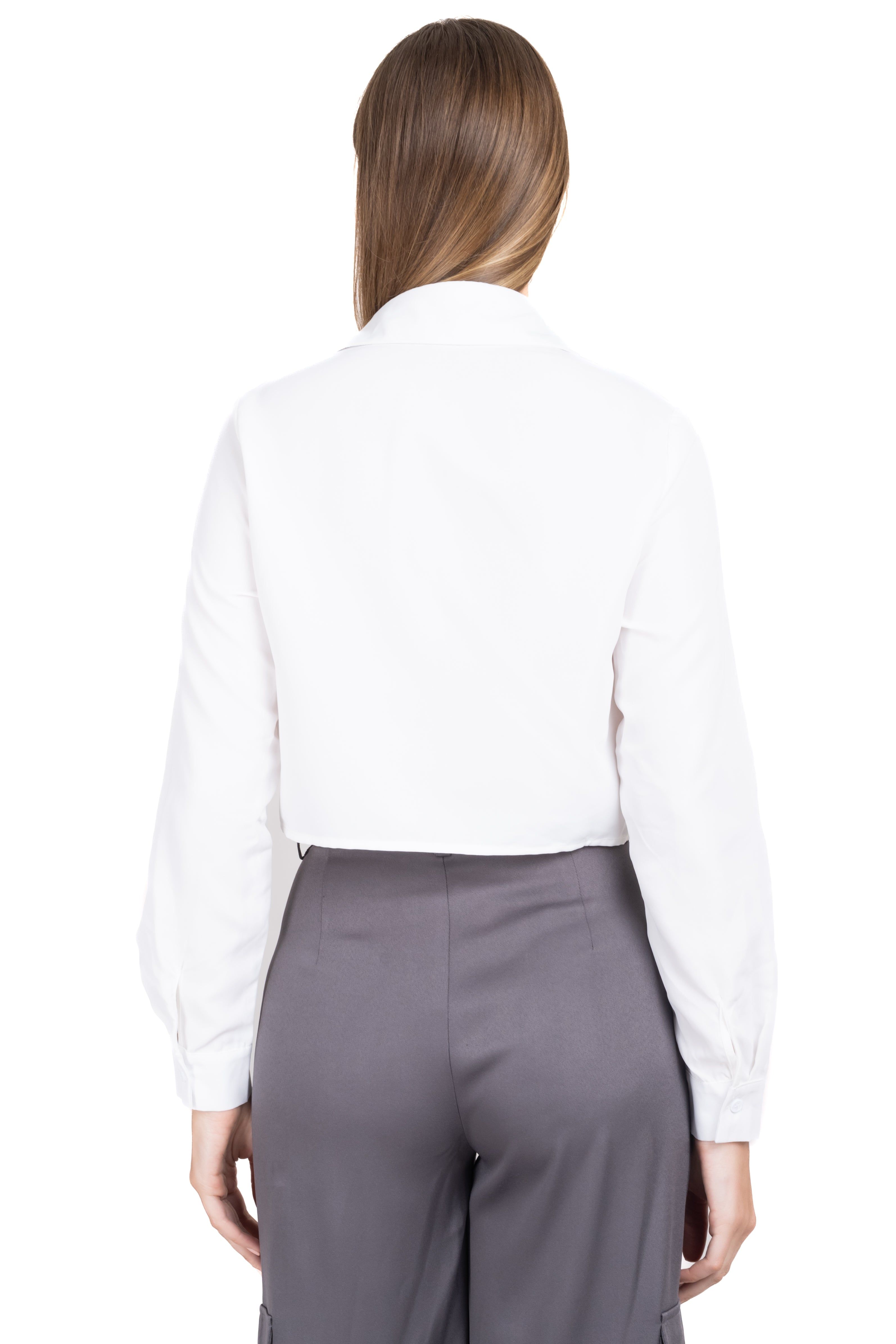 Camisa crop tejido popelina sold by Shasa product image thumbnail 4