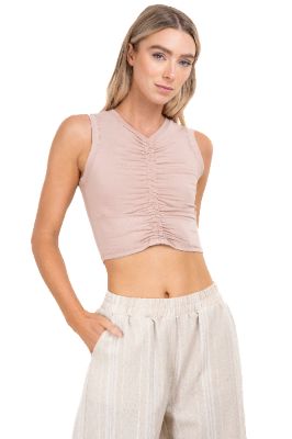 Top liso fruncido frontal sold by Shasa