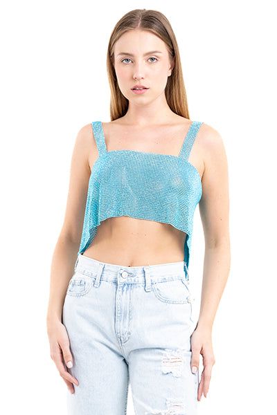 Top crop espalda descubierta brillos sold by Shasa product image thumbnail 2