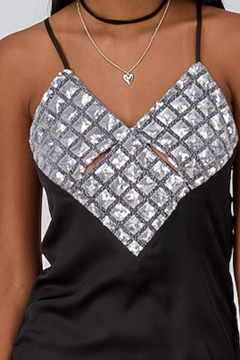 Vestido Mini Lentejuelas Satín sold by Shasa product image thumbnail 5