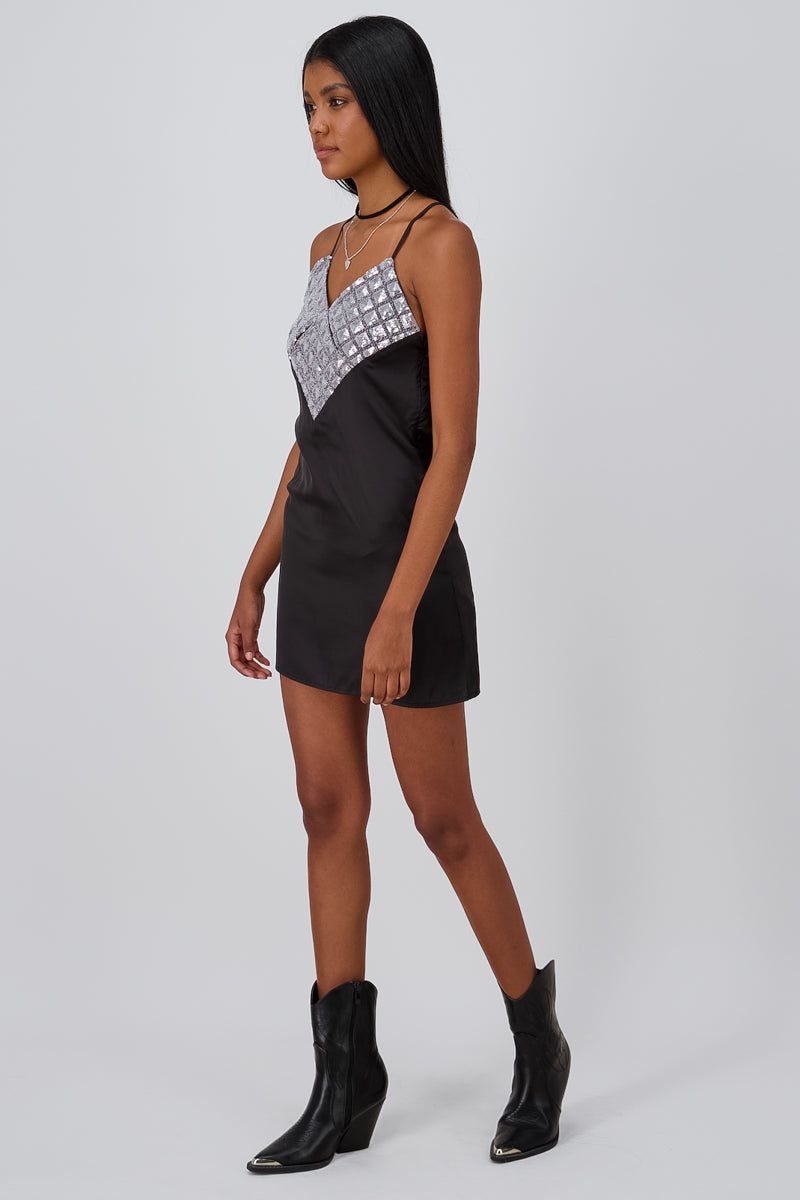 Vestido Mini Lentejuelas Satín sold by Shasa product image thumbnail 3