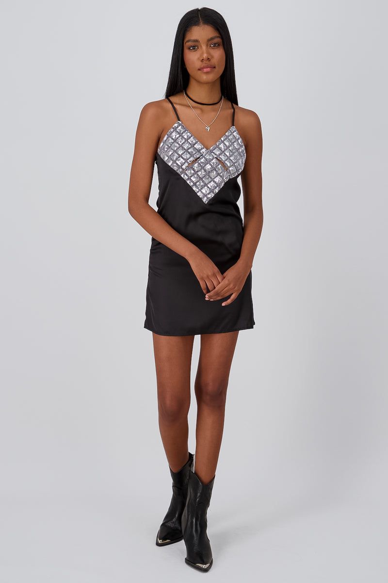 Vestido Mini Lentejuelas Satín sold by Shasa product image thumbnail 2