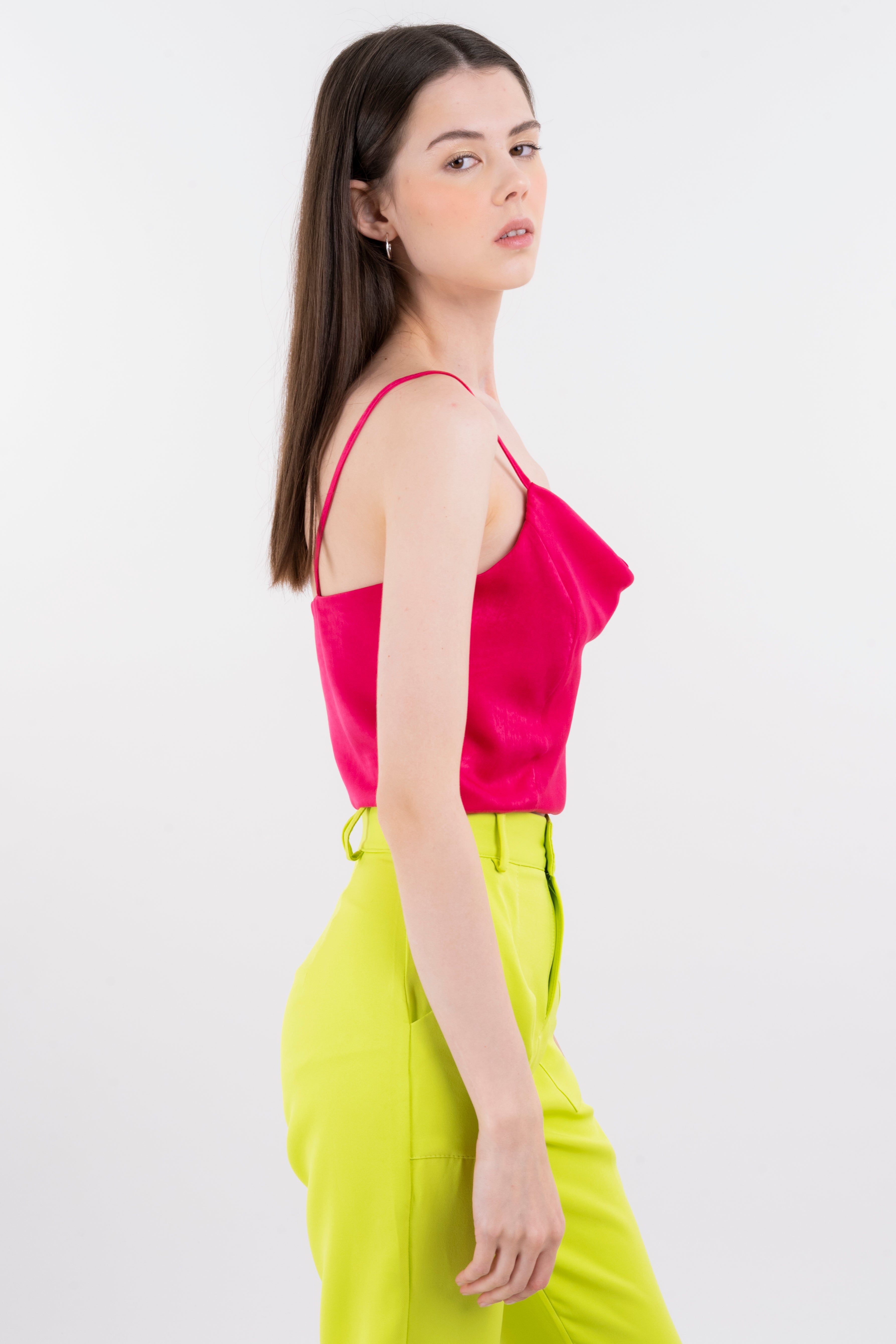 Top tirantes escote drapeado satín sold by Shasa product image thumbnail 3