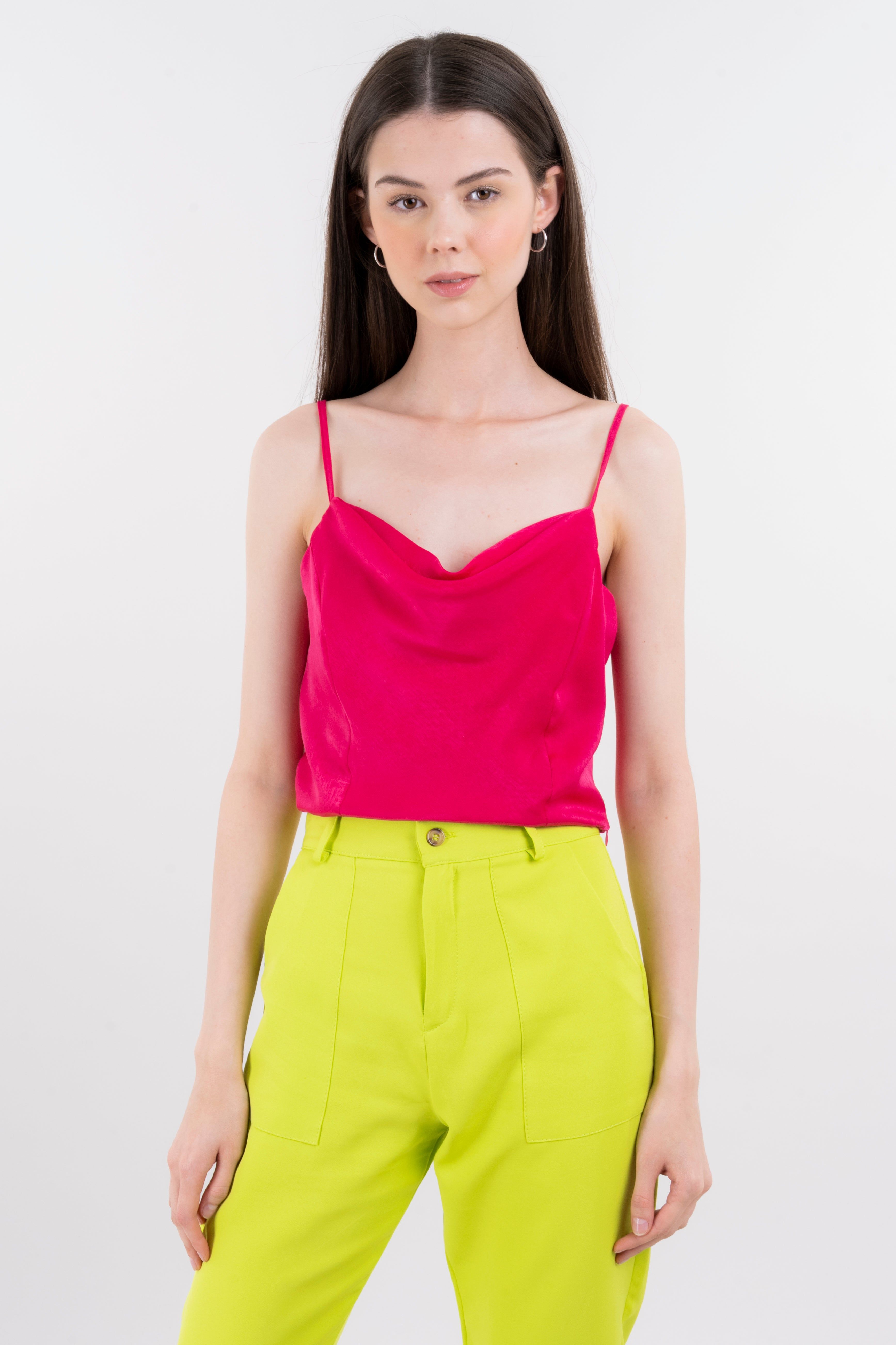 Top tirantes escote drapeado satín sold by Shasa product image thumbnail 2