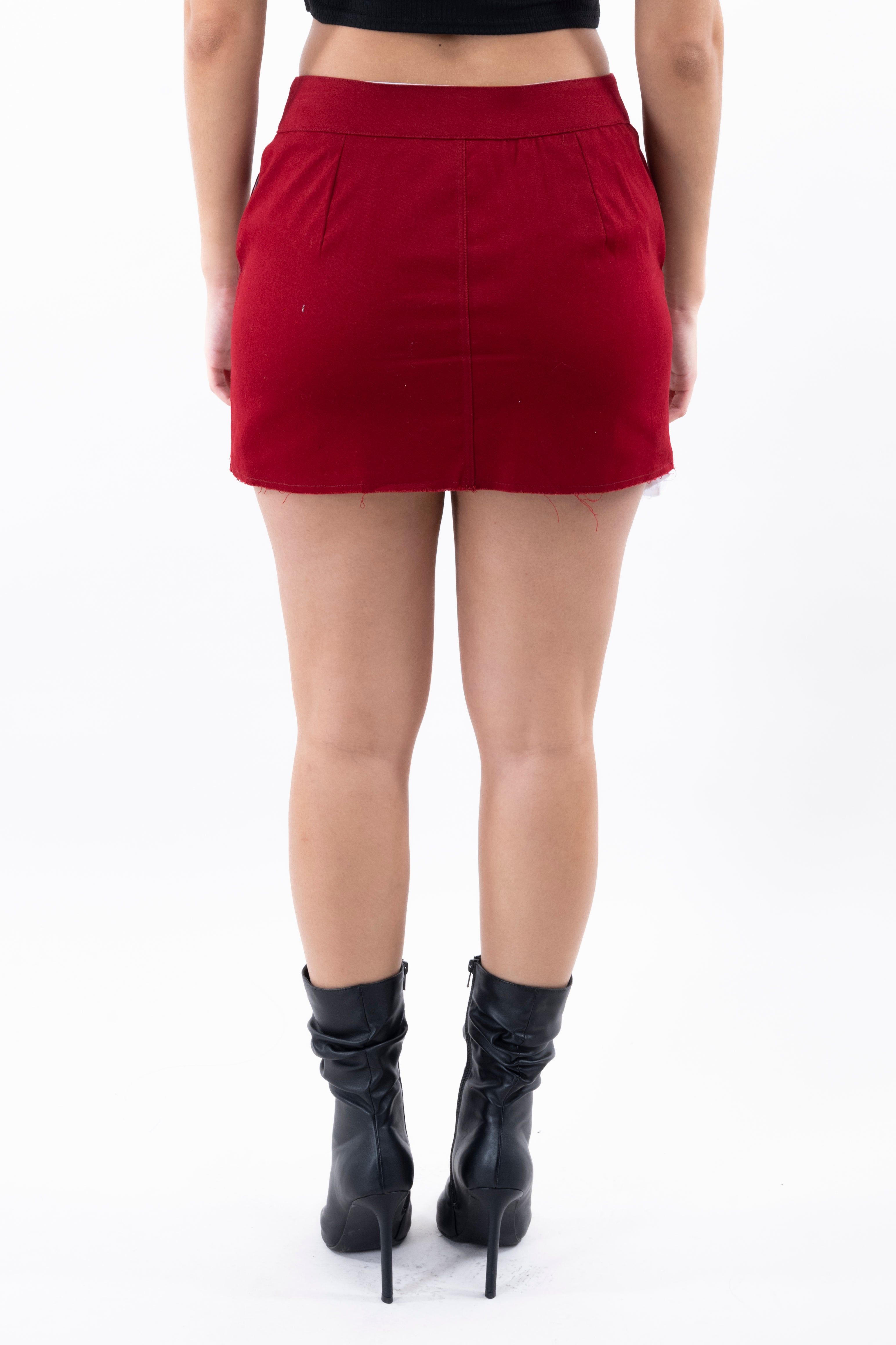 Falda mini bolso lateral flequillos sold by Shasa product image thumbnail 4