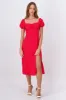 Vestido Midi Mangas Abullonadas sold by Shasa