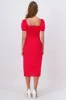 Vestido Midi Mangas Abullonadas sold by Shasa