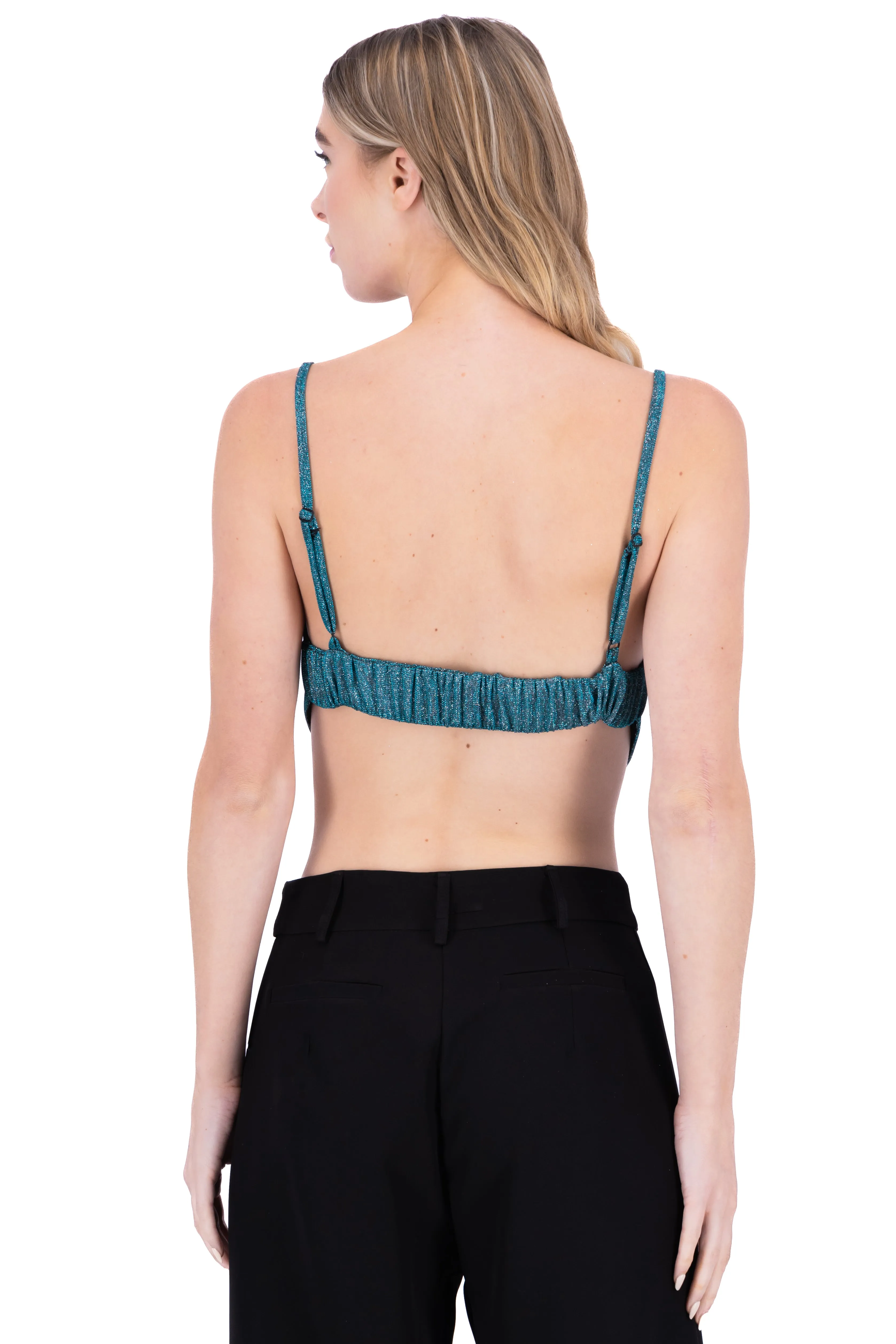 Top drapeado espalda abierta brillos sold by Shasa product image thumbnail 4